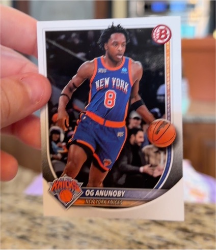 2022 Bowman #8 OG Anunoby — front