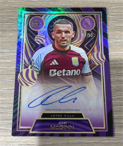 2022 Topps Premier League Gold #01 John McGinn — front