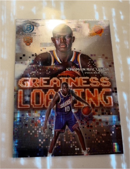 2022 Bowman Chrome #RC Khaman Maluach Greatness Loading — front