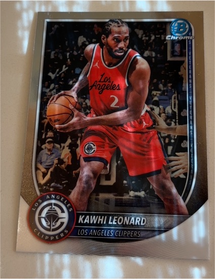 2022 Bowman Chrome Veterans #VET-KL Kawhi Leonard — front