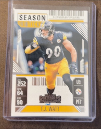 2022 Panini Contenders #252 T.J. Watt — front