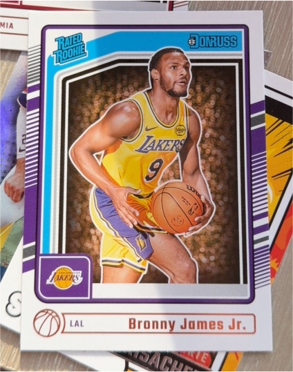 2023 Donruss Rated Rookie #Bronny James Jr. — front