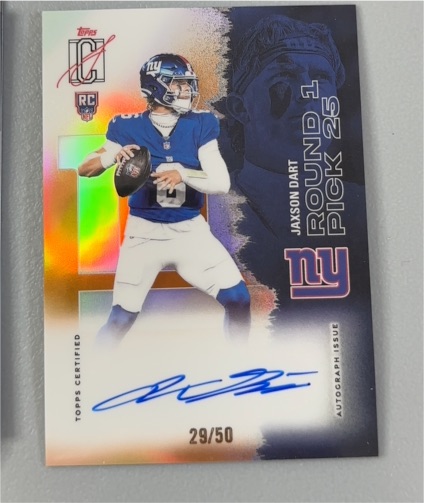 2023 Topps Certified #29 Jaxon Dart — front