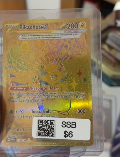 2023 Pokémon SWSH Scarlet & Violet #179 Pikachu ex — front