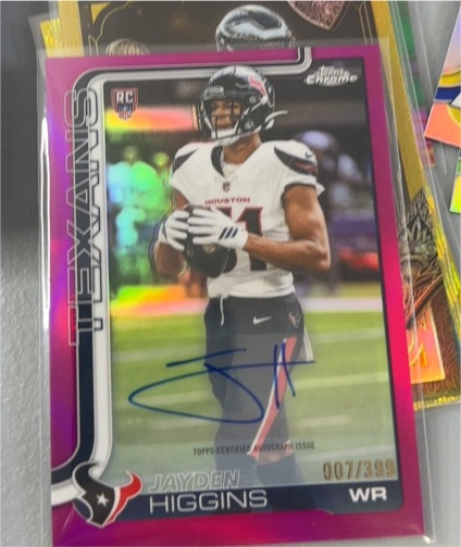 2021 Topps Chrome #RC Jayden Higgins — front