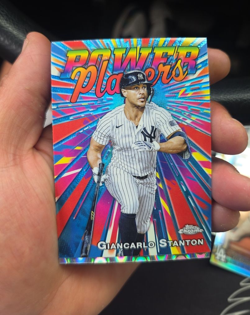 2022 Topps Chrome Power Players Giancarlo Stanton — front