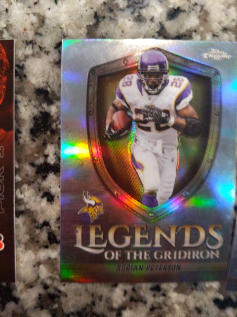 2007 Topps Chrome Legends of the Gridiron Adrian Peterson — front