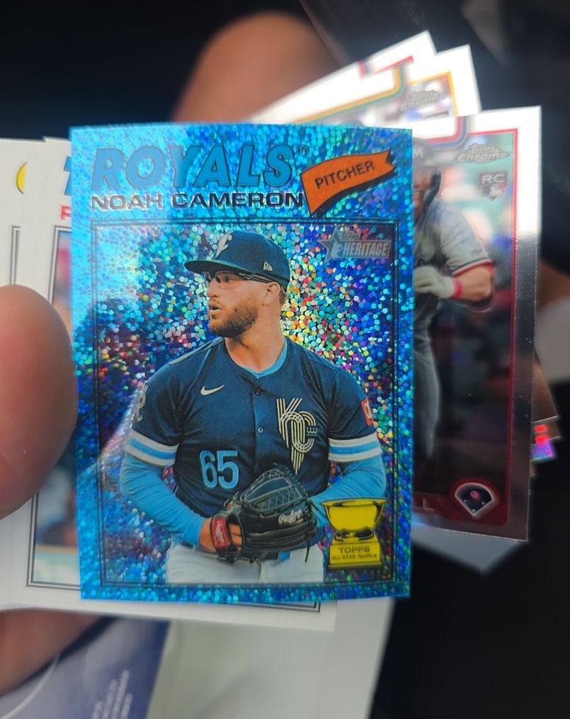 2023 Topps Heritage #Noah Cameron Royals All-Star Rookie Blue Mojo — front