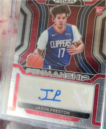 2020 Panini Prizm Penmanship Jason Preston — front