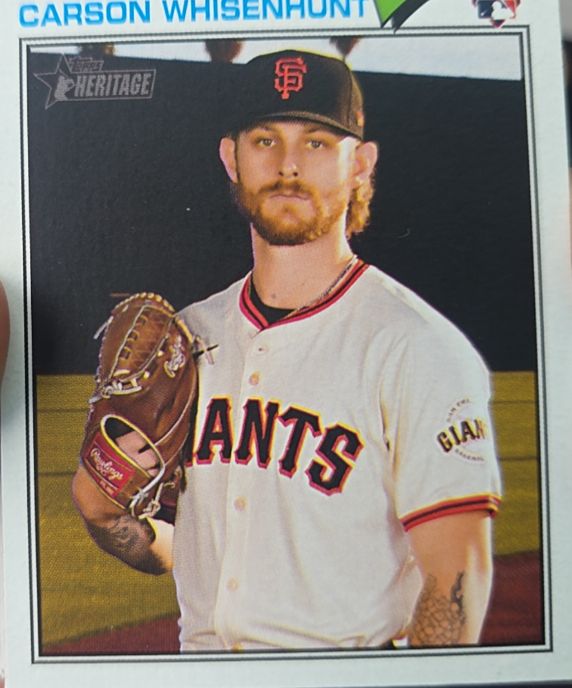 2023 Topps Heritage #Carson Whisenhunt — front