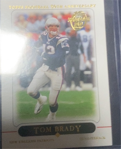 2005 Topps Football 50th Anniversary #1 Tom Brady — front