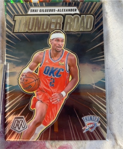 2022 Panini Mosaic Thunder Road #TH-RA Shai Gilgeous-Alexander — front