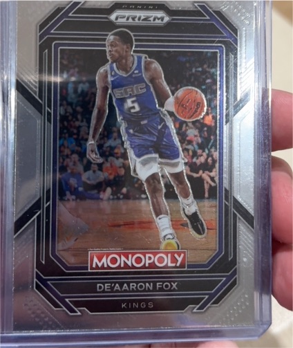 2021 Panini Prizm Monopoly #MON-DF De'Aaron Fox — front