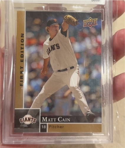 2005 Upper Deck First Edition #18 Matt Cain — front