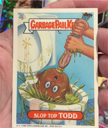 1988 Topps Garbage Pail Kids #49b Slop Top Todd — front