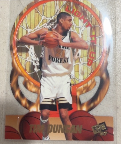 1997 Fleer #97 Tim Duncan — front
