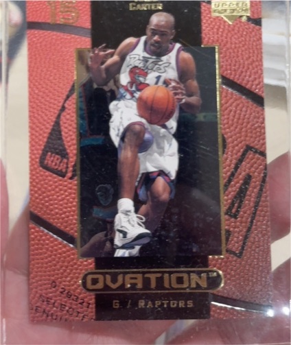 1999 Upper Deck Ovation #15 Vince Carter — front