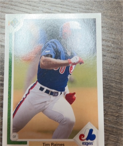 1991 Upper Deck #1 Tim Raines — front