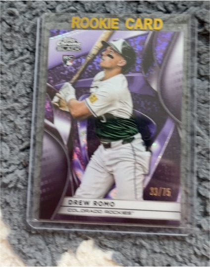 2022 Topps Chrome Purple Refractor #33 Drew Romo — front