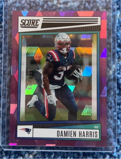 2020 Score #69 Damien Harris — front