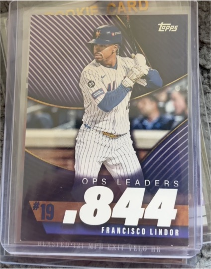 2023 Topps OPS Leaders #19 Francisco Lindor — front