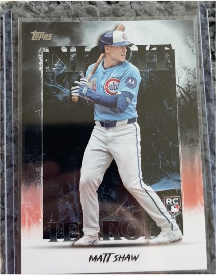 2023 Topps Night Force #NR-1 Matt Shaw — front