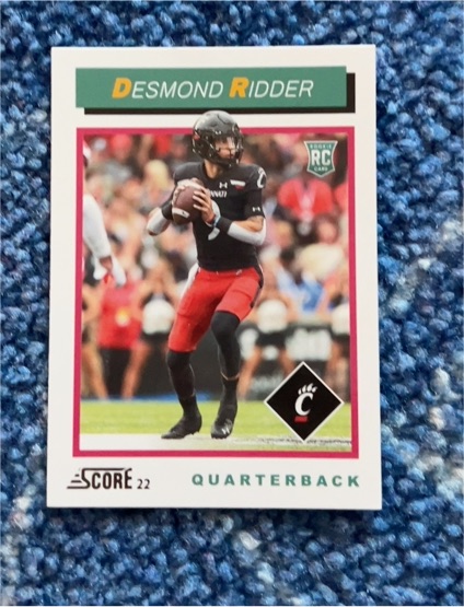 2022 Score #22 Desmond Ridder — front
