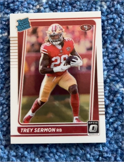 2021 Donruss Optic #289 Trey Sermon — front