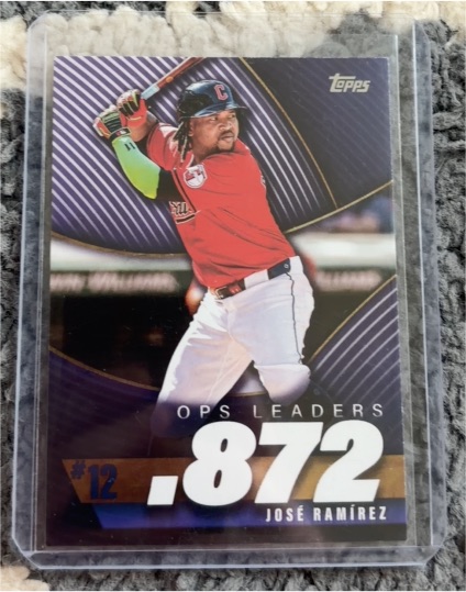 2023 Topps OPS Leaders #12 José Ramírez — front