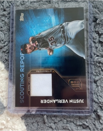 2020 Topps Scouting Report Memorabilia #SR-JV Justin Verlander — front
