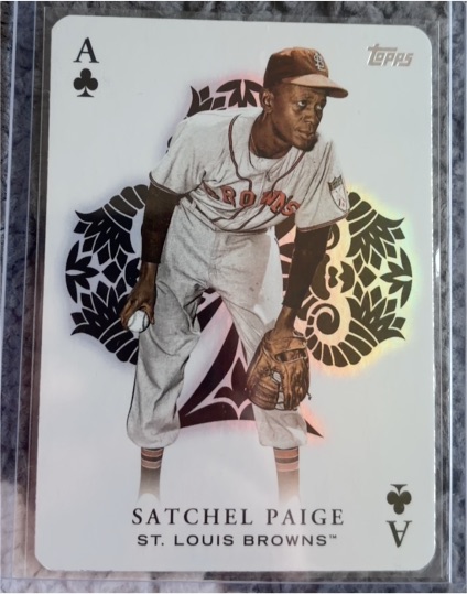 2020 Topps Playing Cards #A Satchel Paige — front