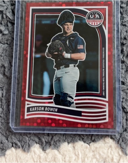 2022 USA Baseball Stars & Stripes #Karson Bowen — front