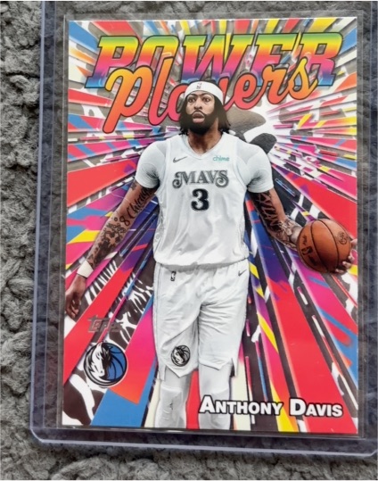 2022 Topps Power Players #PP-AD Anthony Davis — front