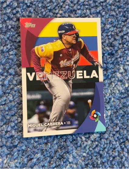 2023 Topps WBC #VZ-1 Miguel Cabrera — front