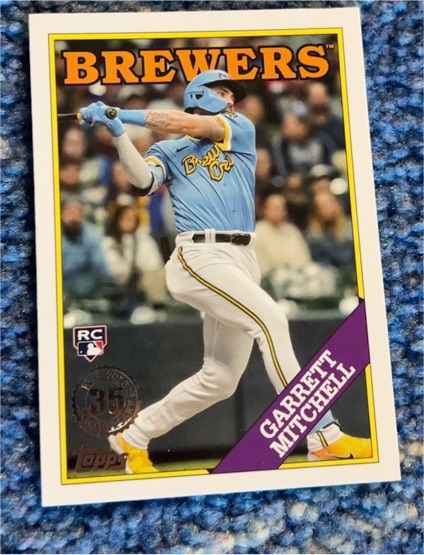2022 Topps #35 Garrett Mitchell — front