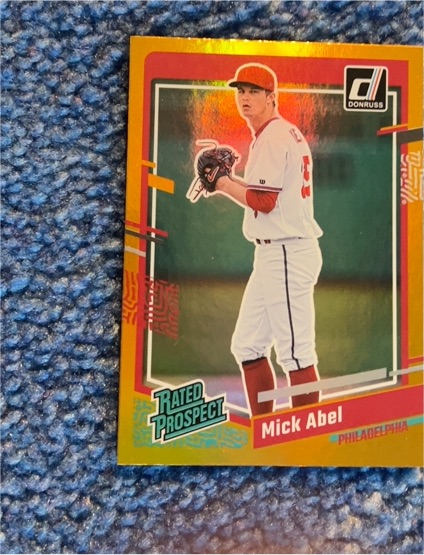 2021 Donruss Rated Prospect #RP-1 Mick Abel — front