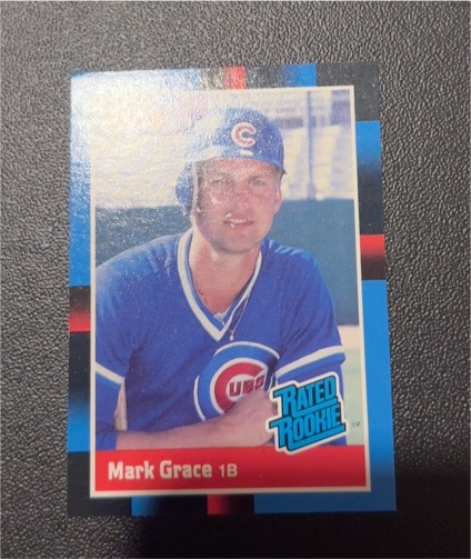 1988 Topps #695 Mark Grace — front