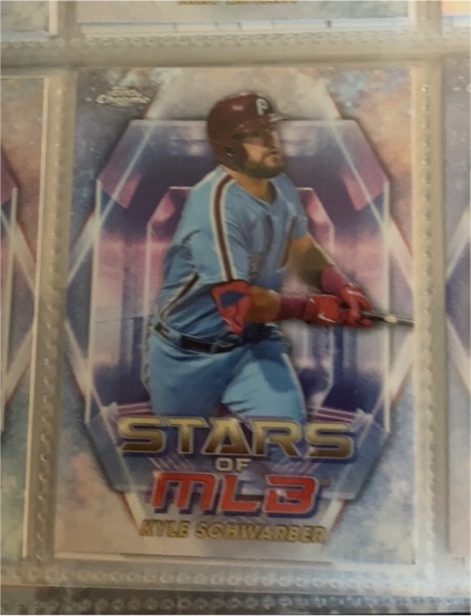 2021 Topps Chrome Stars of MLB #ST-7 Kyle Schwarber — front