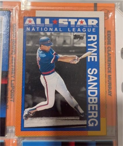 1989 Topps #1 Ryne Sandberg — front