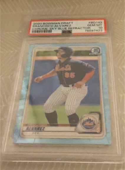 2020 Bowman Draft #B0143 Francisco Alvarez — front