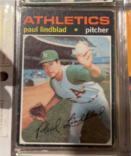 1972 Topps #400 Paul Lindblad — front
