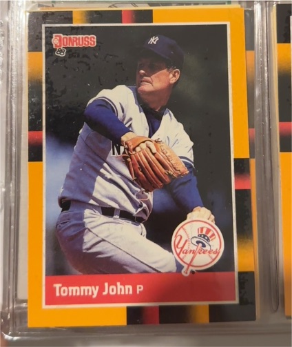 1988 Donruss #88 Tommy John — front