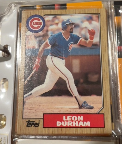 1987 Topps #300 Leon Durham — front