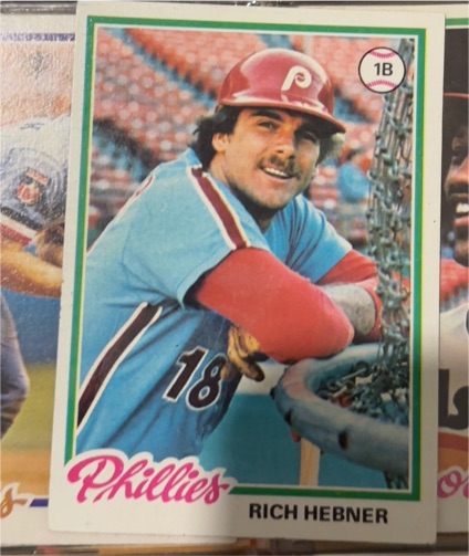1982 Topps #18 Rich Hebner — front