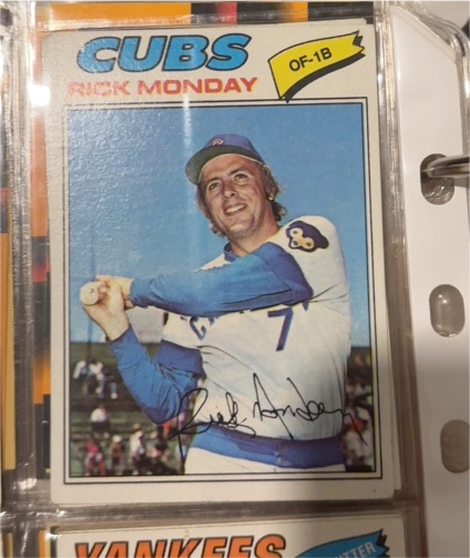 1977 Topps #7 Rick Monday — front