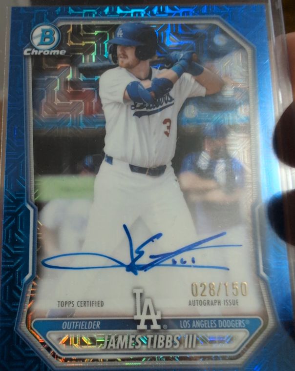 2021 Bowman Chrome #61 James Tibbs III — front