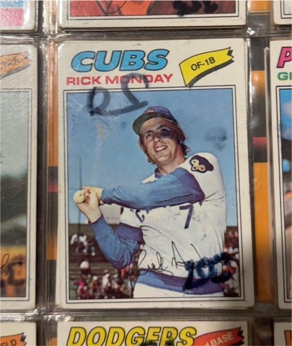 1977 Topps #300 Rick Monday — front