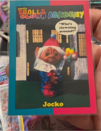 1990 Norfin Trolls Clown Academy #Jocko — front