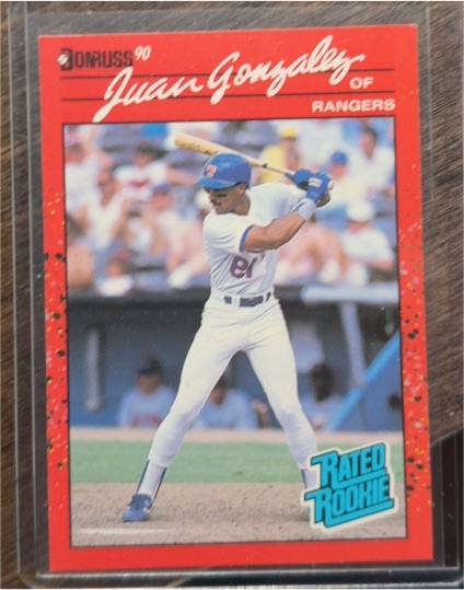 1990 Donruss #548 Juan Gonzalez — front