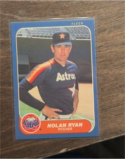 1983 Fleer #548 Nolan Ryan — front